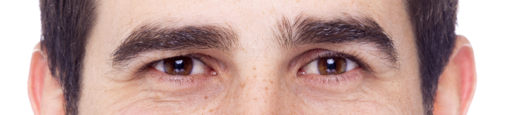 Our male spokesperson's eyes.